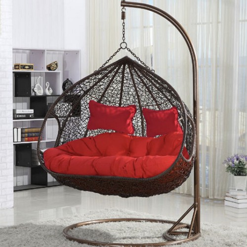 수오 커플가든 그네 라탄의자 2인용_이미지