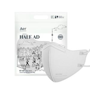 씨앤투스성진 아에르 하프 비말차단 마스크 KF-AD 대형 (25매)