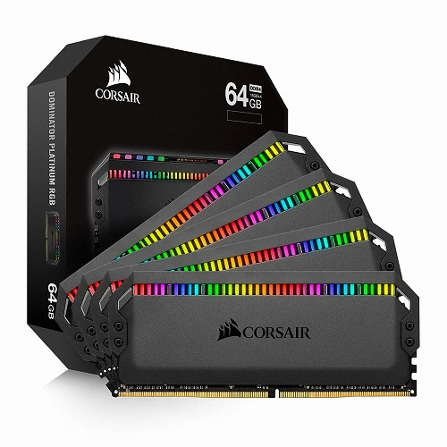 CORSAIR DDR4-3200 CL16 Dominator Platinum RGB 패키지 (64GB(16Gx4))_이미지