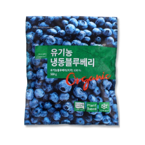 딜라잇가든 유기농 냉동 아이스 블루베리 500g (1개)_이미지