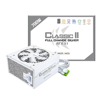 마이크로닉스 Classic II 풀체인지 <b>700W</b> 80PLUS실버 ATX3.1 화이트