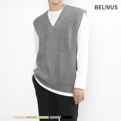 빌리버스 브이넥 하찌 니트 무지 베스트 BRE039이미지입니다. 누르면 해당 게시물로 새창이동합니다.