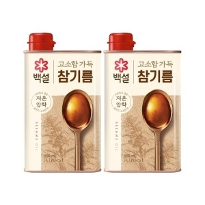 백설 고소함가득 참기름 500ml (2개)_이미지