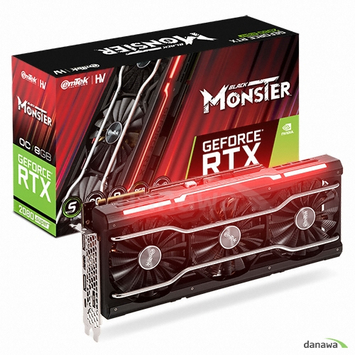 이엠텍 HV 지포스 RTX 2080 SUPER BLACK MONSTER OC D6 8GB