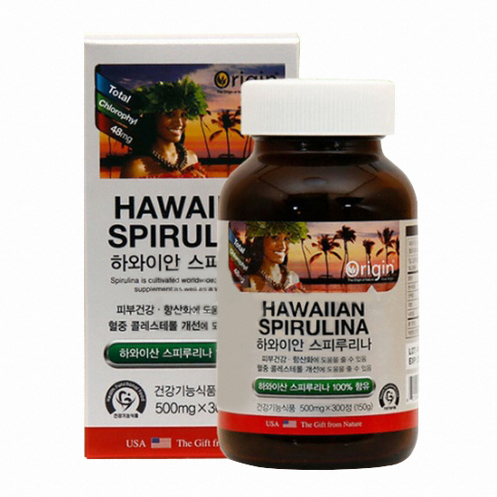 오리진  하와이안 스피루리나 300정 (1개)