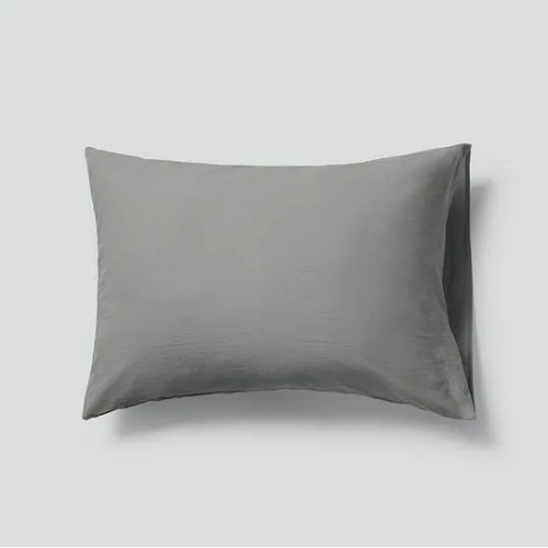 자주(JAJU) 코튼 워싱 피그먼트 베개커버 그레이 (70x50cm)_이미지