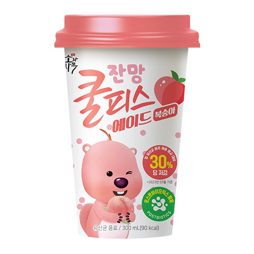 동원F&B 소와나무 쿨피스 에이드 복숭아 300ml (12개)_이미지