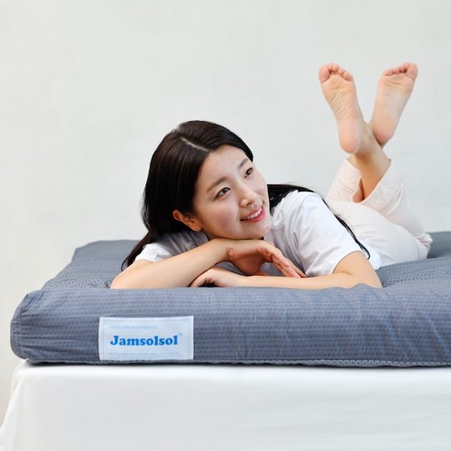 누보레 잠솔솔 접이식 3단 토퍼 매트리스 Q (12cm)_이미지