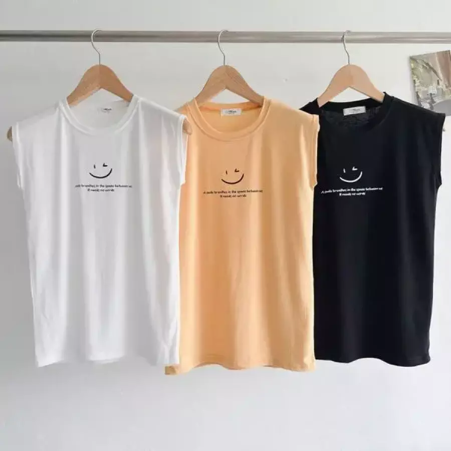 빅사이즈티 X826L605 스마일영문라운드나시 NM