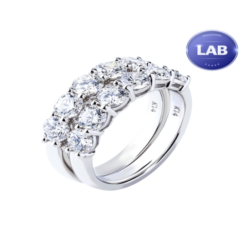 한국금다이아몬드 14K 랩 다이아몬드 쌍가락지 2부 랩다이아 쌍지반지