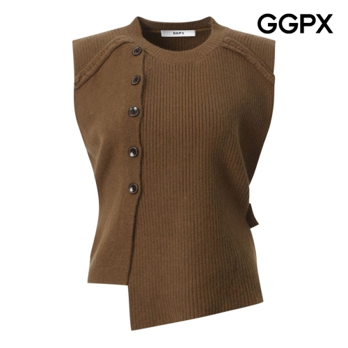 연승어패럴 GGPX 골지 언발 끈 니트 베스트 GP9VT022B