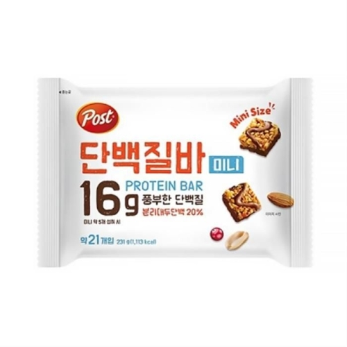 동서식품 포스트 단백질바 미니 231g (5개)