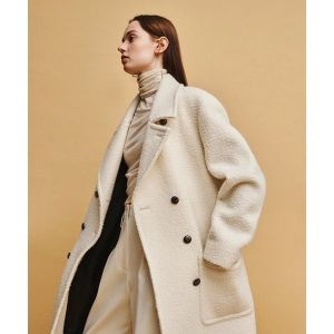 아바몰리 국내판 더블코트 FANCY TAILORED DOUBLE COAT IVORY 524258_이미지