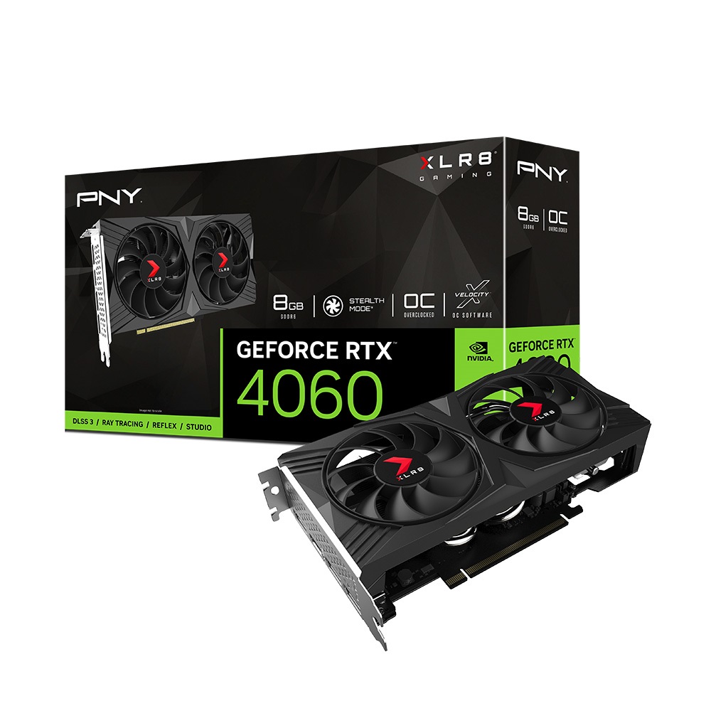 PNY XLR8 지포스 RTX 4060 Gaming VERTO OC D6 8GB Dual 한성컴퓨터_이미지