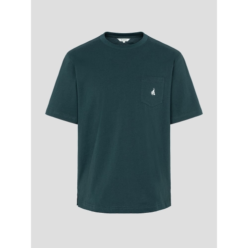 빈폴 멘 포켓 로고 반소매 티셔츠 그린 BC5342O23M_이미지