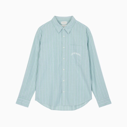 캘빈클라인 진 CK 스트라이프 워시드 옥스포드 이지셔츠 4RF104G VFL_이미지