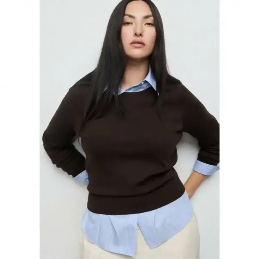 망고 성인 점퍼 갈색 7651058