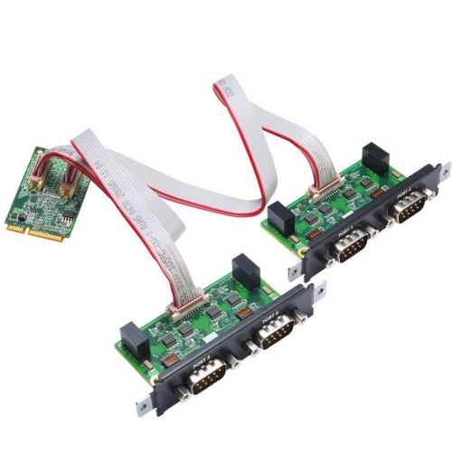 MOXA CP-104N-I-T 4��Ʈ Mini PCI Express �ø���ī��