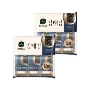 CJ제일제당 비비고 감태김 4g 12개입 x2개 총 24개