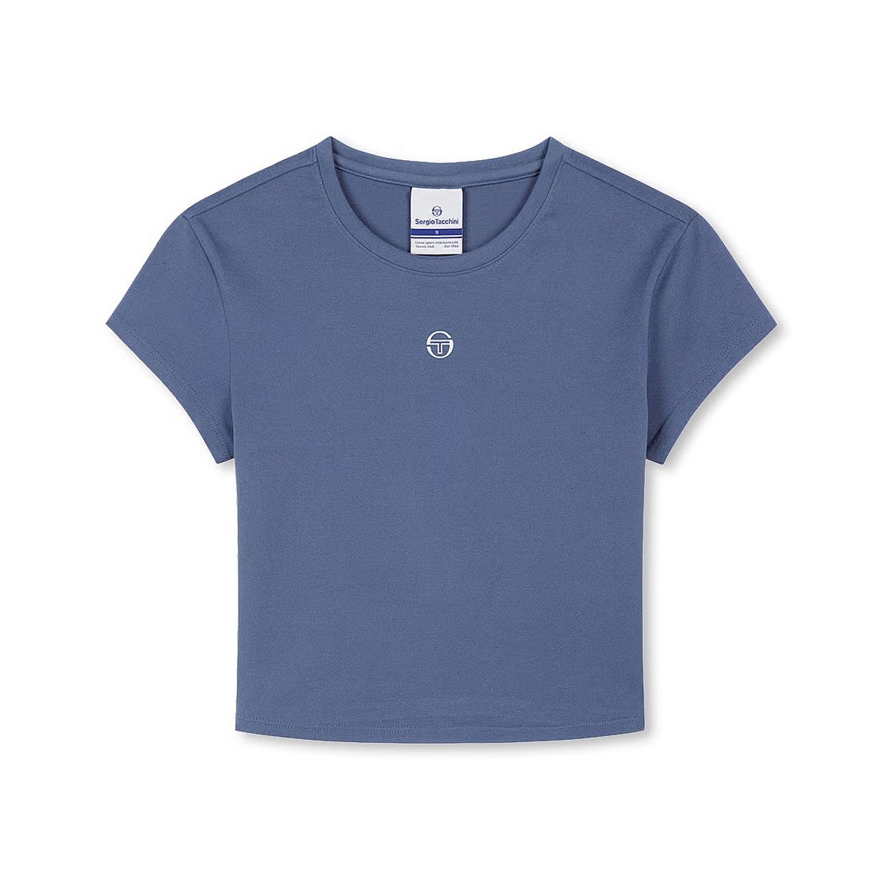 세르지오타키니 크롭 소프트 슬림 티셔츠 TWRS10761-IND