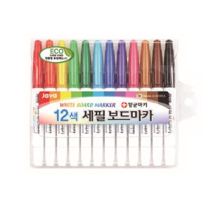 자바펜 세필 보드마카 (12색)_이미지