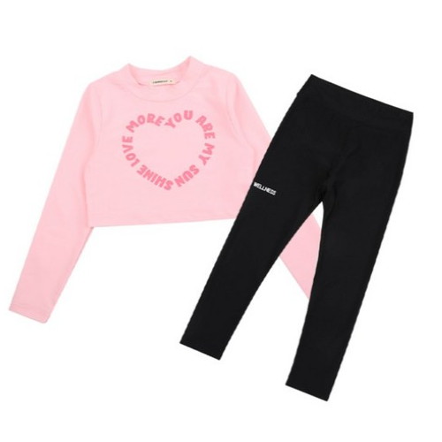 로로샤 여아용 다로 래쉬가드 하이웨스트 레깅스 세트