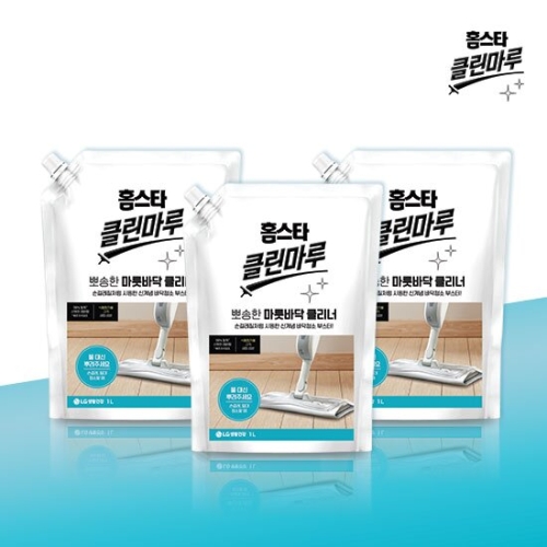 LG생활건강 홈스타 클린마루 뽀송한 마룻바닥 클리너 1L (3개)
