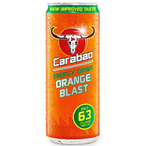 CARABAO 카라바오 에너지 드링크 오렌지 블라스트 330ml (12개)_이미지