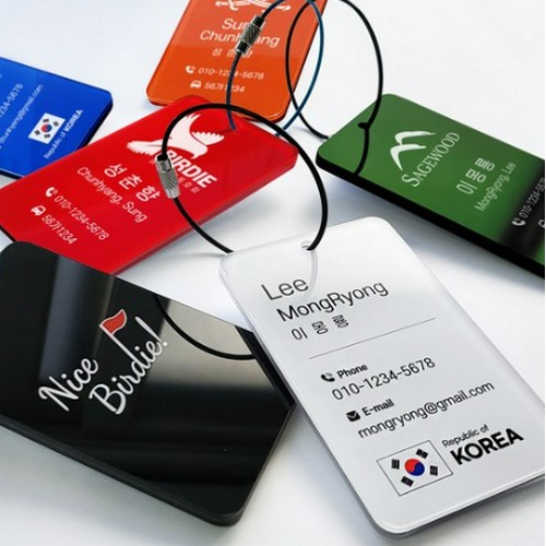 양면제작 아크릴 네임택