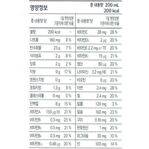 삼육식품 삼육케어 당뇨식 200ml (6개)_이미지