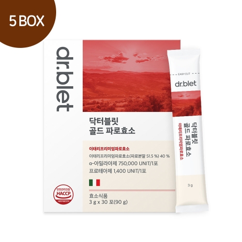 닥터블릿 골드 파로효소 3g 30포 (5개)_이미지