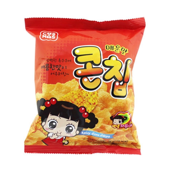 코스모스제과 콘칩 매운맛 34g (10개)_이미지