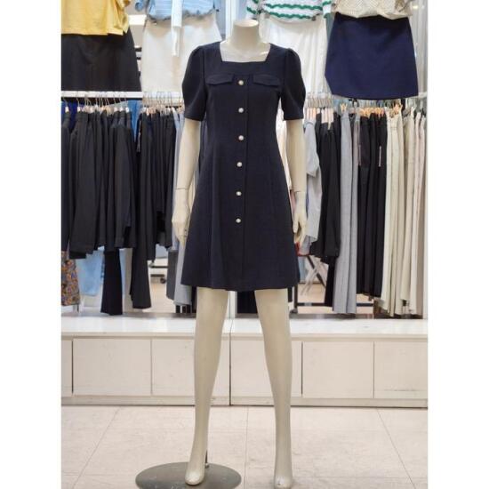  숲(SOUP) 여성 스퀘어넥 트위드원피스 OA5OPT8