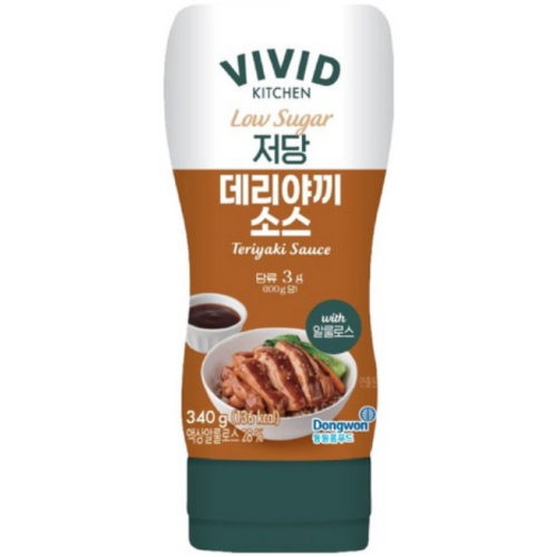 비비드키친 저당 데리야끼 소스 340g이미지입니다. 누르면 해당 게시물로 새창이동합니다.