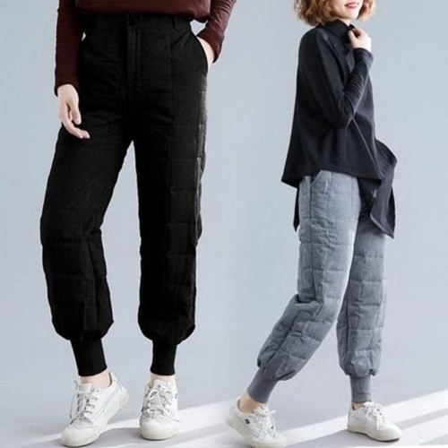 울바 W79522 밑단 윈터 여자 시보리 따뜻 솜바지 겨 지 KYR-WFGB2AK