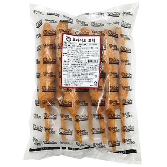 청우푸드 그린쉘 후라이드 꼬치 1kg (1개)_이미지