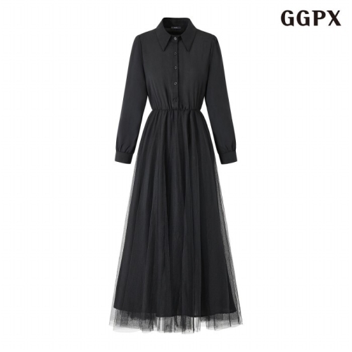 GGPX 로맨틱 무드 셔링 레이어드 셔츠 롱 원피스 GQAOW008D이미지입니다. 누르면 해당 게시물로 새창이동합니다.