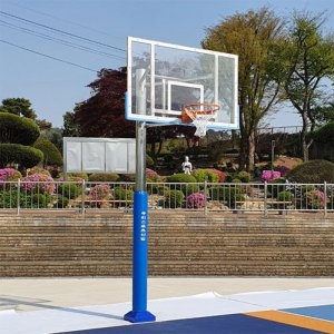 우리 고정식농구대 WR3143S 스텐 1면 원기둥