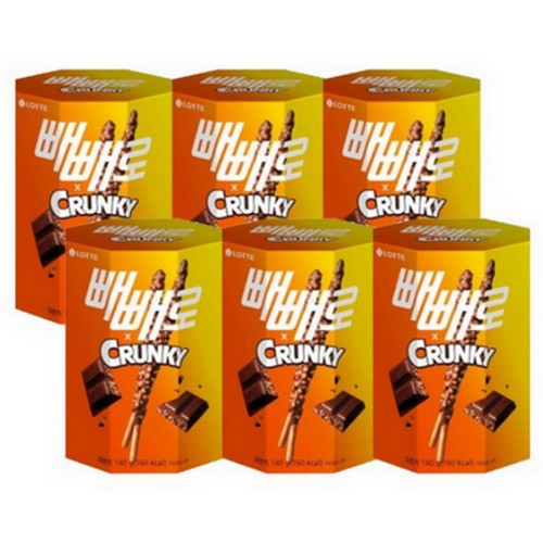 롯데제과 크런키 빼빼로 140g (6개)_이미지