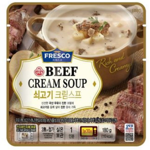 오뚜기 프레스코 쇠고기 크림스프 180g (6개)_이미지