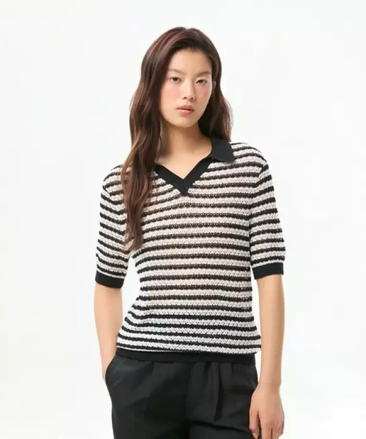 타미힐피거 WOMEN 포인텔 브이넥 스웨터 T22G6KTO030WT20AQ 6679006