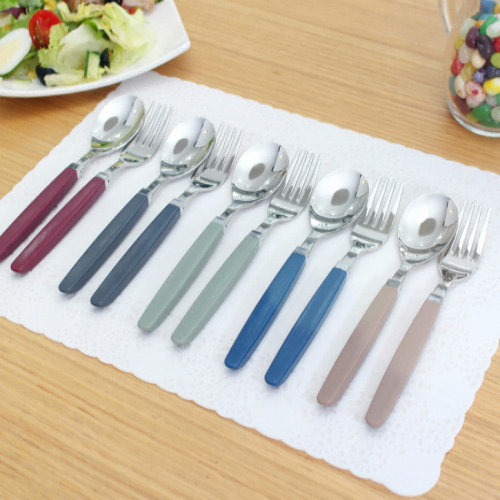 마호커트러리 틴트 아동용 숟가락포크 2종세트