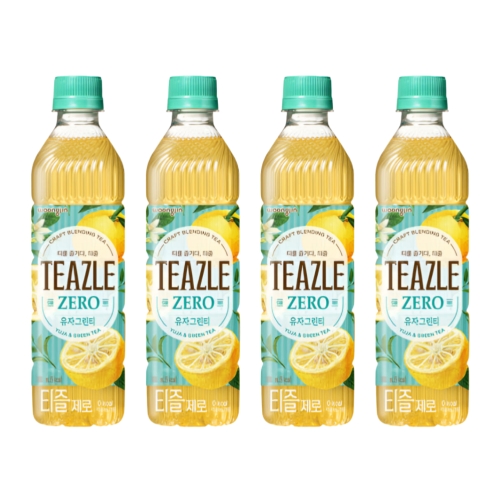 웅진식품 티즐 제로 유자그린티 500ml