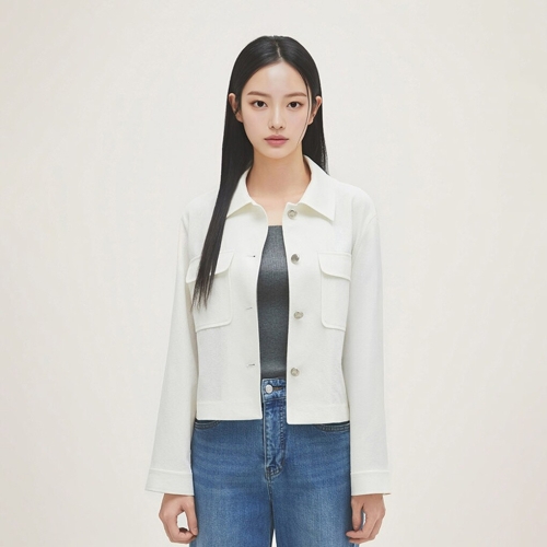 로엠 스타필드 안성 조직감 셔츠형 자켓 RMJKG24R13_이미지