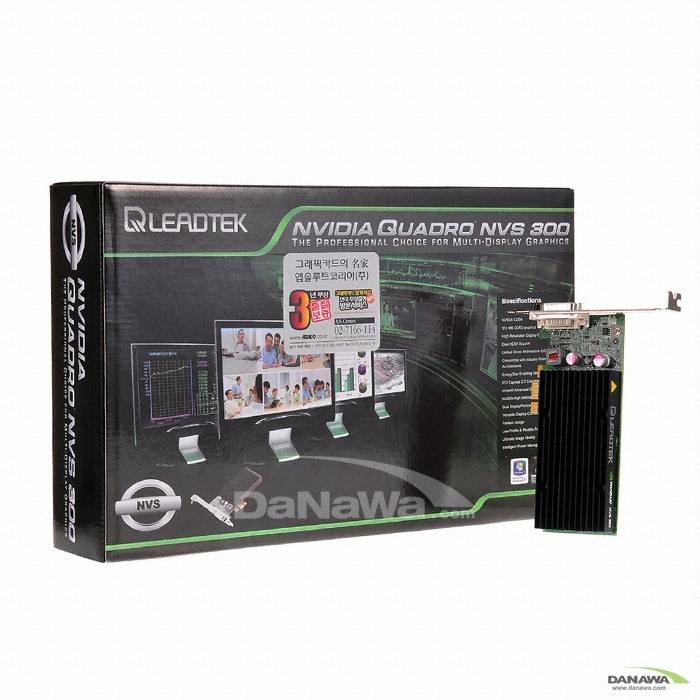 NVIDIA 쿼드로 NVS 300 512MB PCI-E x1 ABKO_이미지