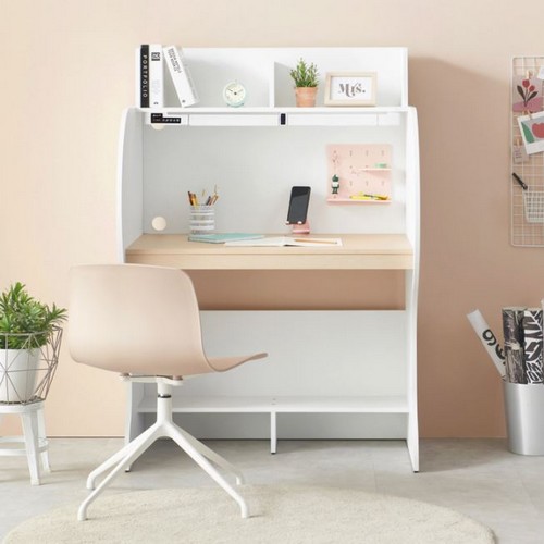 e스마트 엘리트 와이드 독서실책상+감성 LED스탠드 (930x580)_이미지