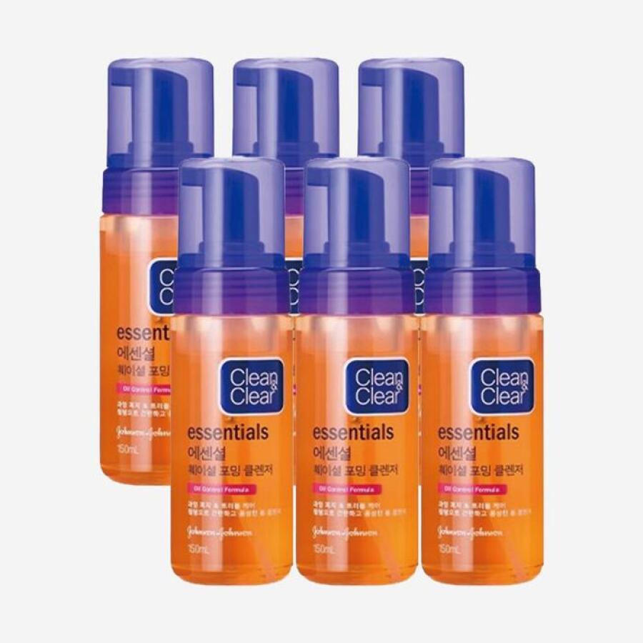 클린&클리어 에센셜 페이셜 포밍 클렌저 150ml (6개)_이미지