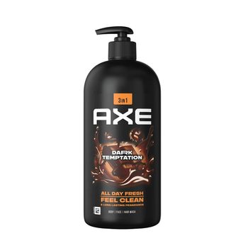 액스(AXE) 3in1 샤워젤 다크 초콜릿 템테이션 900ml (1개)_이미지