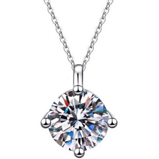 남대문주얼리 모이사나이트 랩다이아 1캐럿 베이직 목걸이_이미지