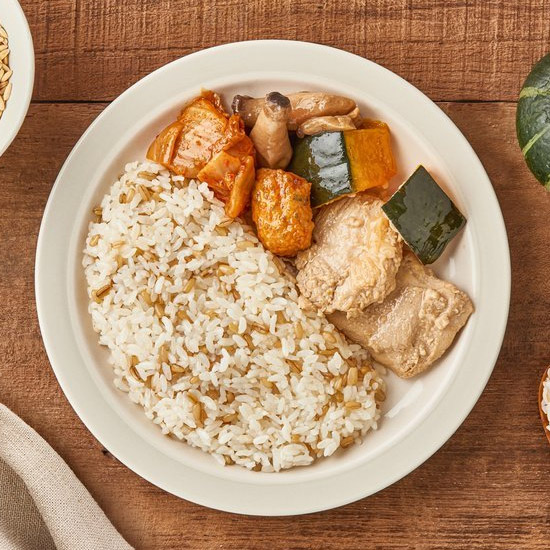 포켓샐러드 포켓라이스 시즌3 귀리곤약밥&간장닭갈비 215g (1팩)